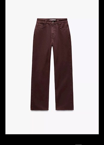 s Beden Zara Regular Fit Midi Kot Pantolon