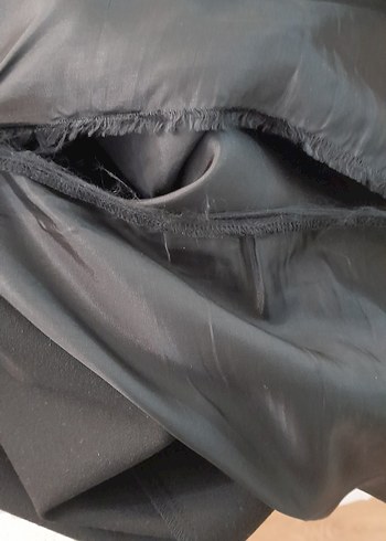 Siyah Kısa Kollu V Yaka Elbise - Görsel 8