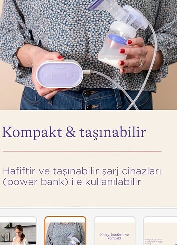 Beden Lansinoh elektrikli tekli süt pompası