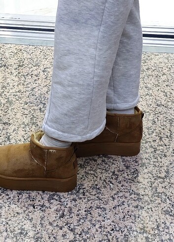 37 Beden camel Renk UGG platform topuk 37 numara