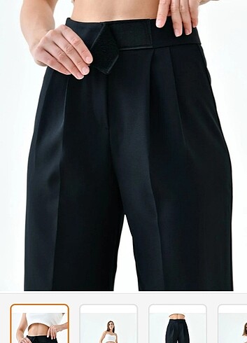 Siyah plazzo pantolon 
