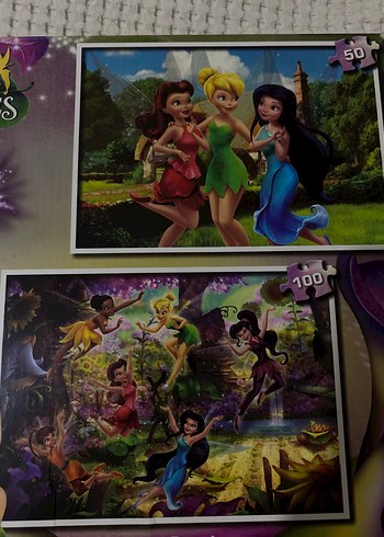 Walt Disney World Disney Fairies 2'si 1 Arada Çocuk Puzzle