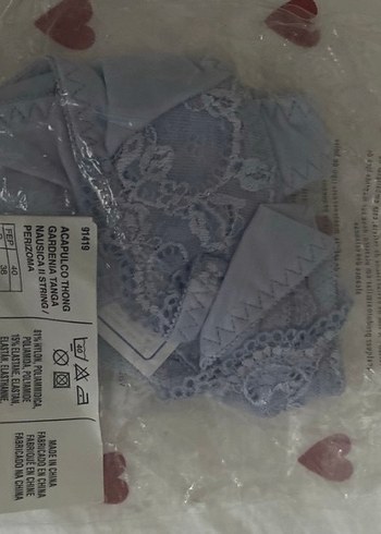 Avon Mavi Dantel Bohem Sütyen