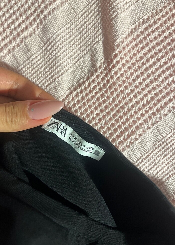 zara siyah crop - Görsel 3