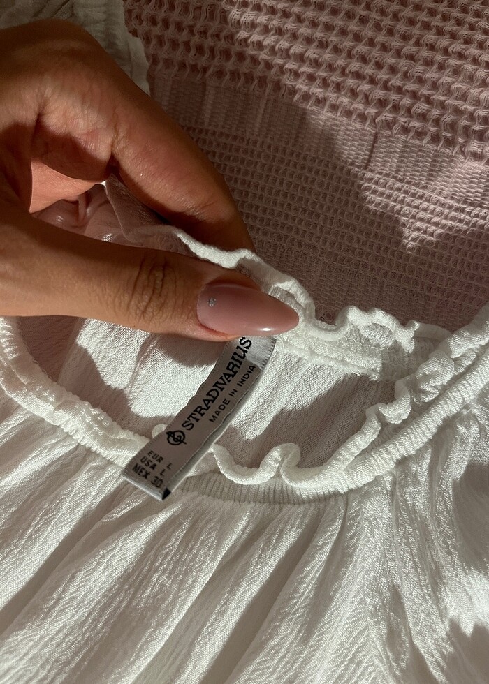 stradıvarıus uzun kollu crop - Görsel 3