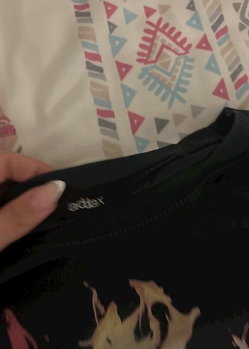 Siyah Rock Punk Kadın Uzun Kollu Tişört - Görsel 2