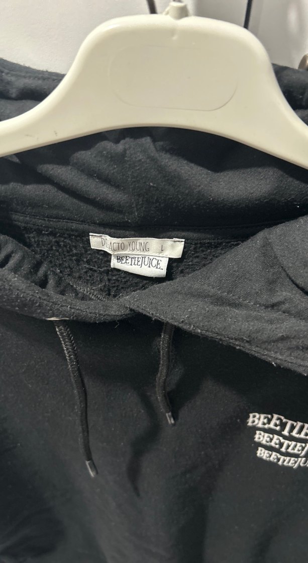 Siyah Kapüşonlu, Bel Detaylı Sweatshirt - Görsel 3