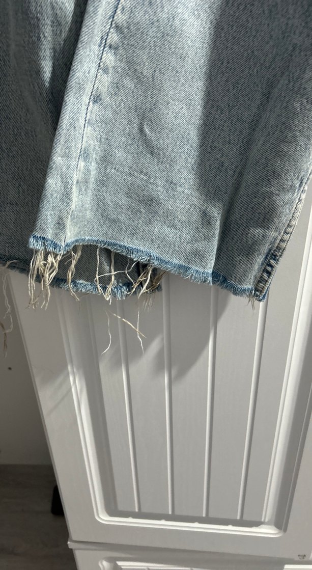 Gri Rahat Kesim Midi Kadın Kot Pantolon - Görsel 3