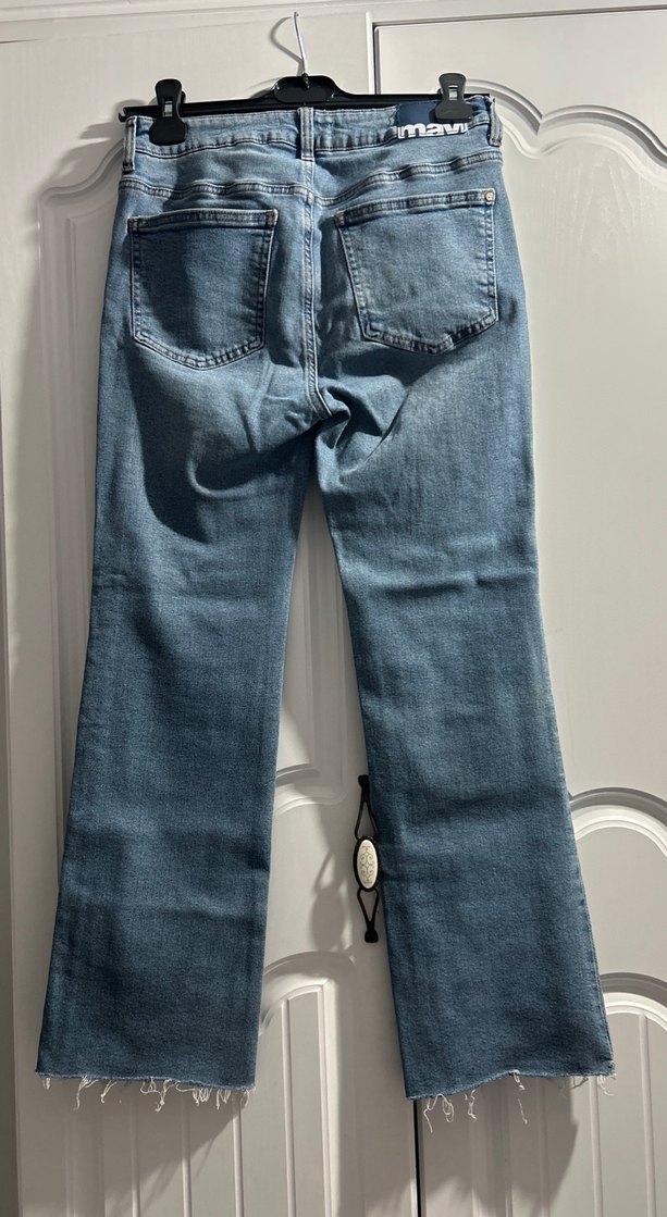 Gri Tonlu Kadın Midi Kot Pantolon - Görsel 2