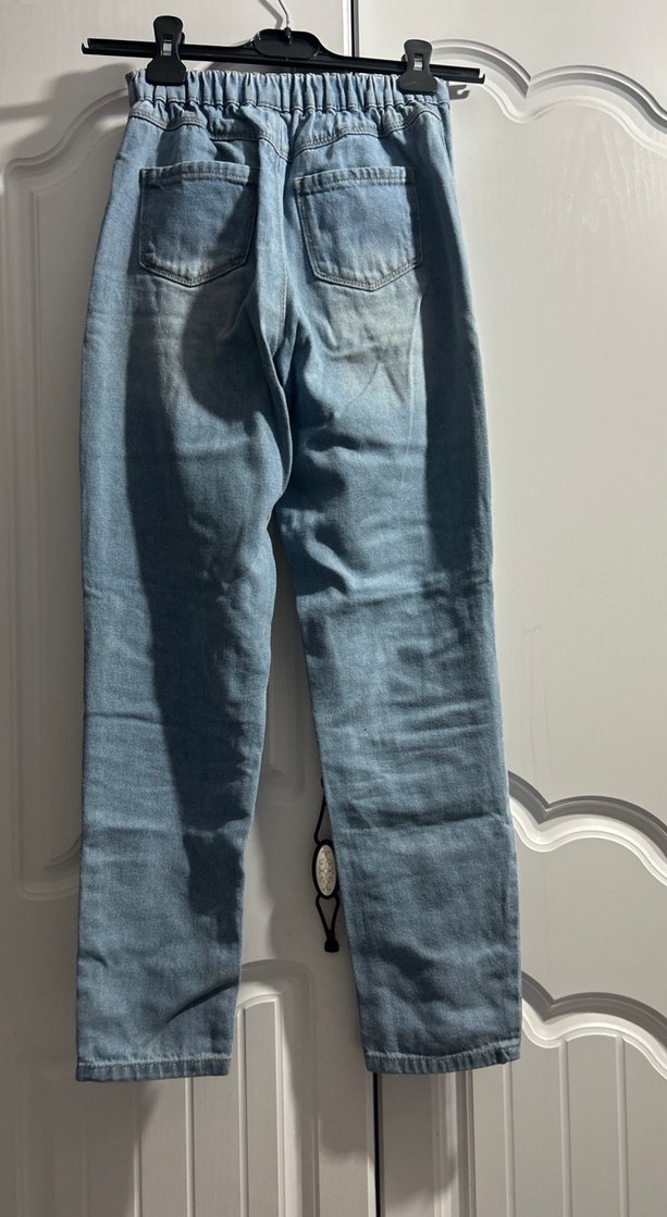 Mavi Loose Fit Midi Kadın Kot Pantolon - Görsel 2