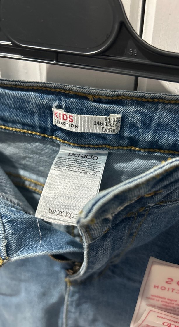 Kadın Mavi Kot Midi Şort - Görsel 2