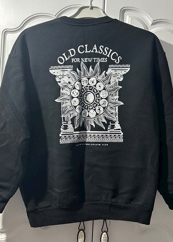 Siyah Baskılı Kadın Sweatshirt - Görsel 2