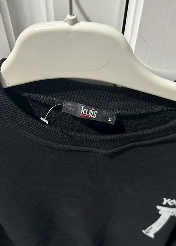 Siyah Baskılı Kadın Sweatshirt - Görsel 3