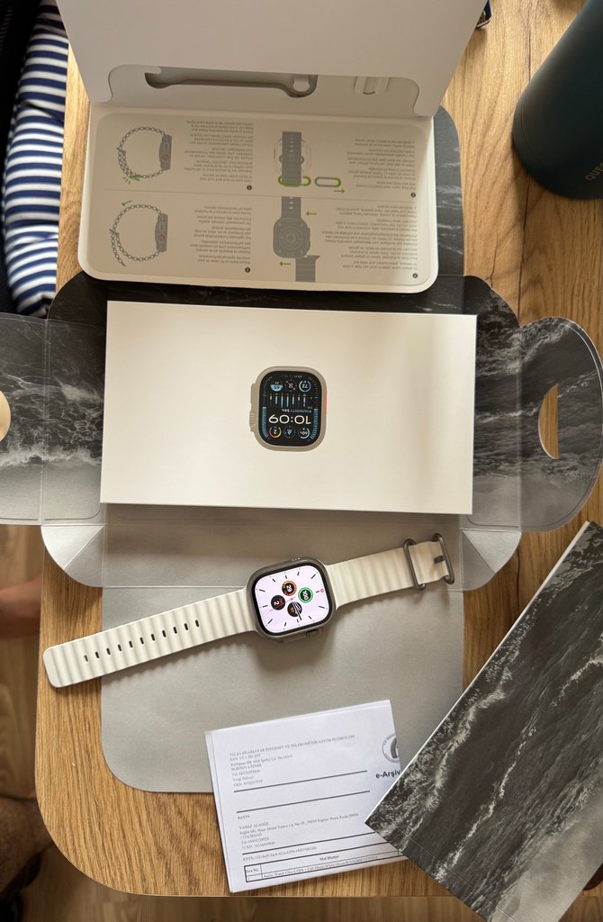 Apple Watch Ultra 2 Gps+ cellular, 49MM titanyum kasa (40bin) - Görsel 5