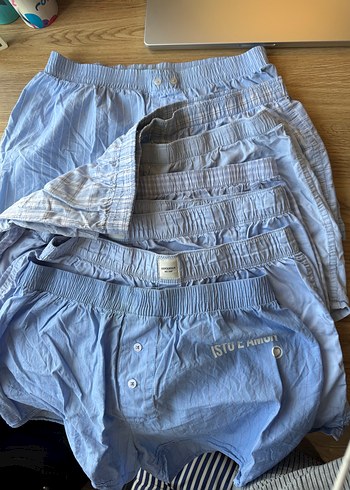Standart Beden Beden mavi Renk Mavi Düz Boxer ZARA BOXER AZ KULLANILDI