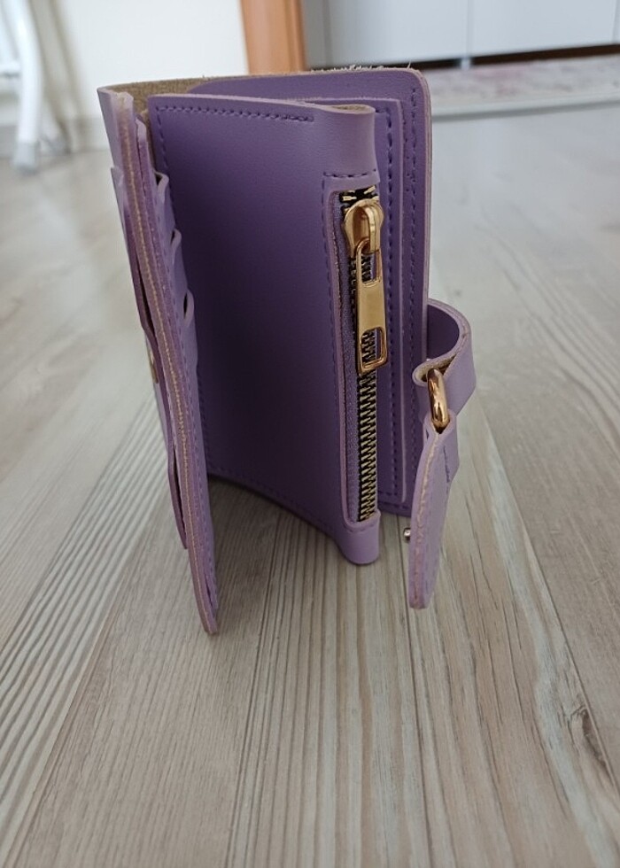Bayan lila cüzdan  - Görsel 2