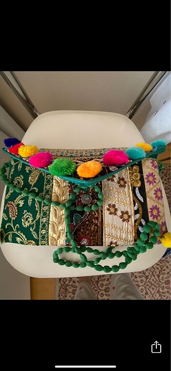 Hasır otantik çanta - Görsel 2