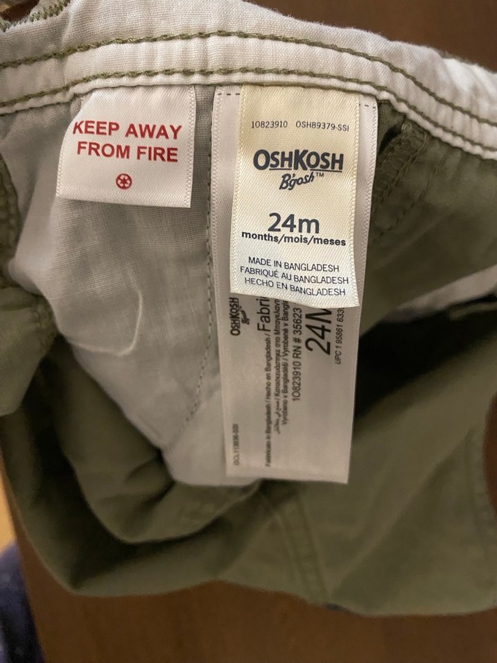 Erkek Çocuk Kahverengi Kot Şort Salopet - Görsel 3