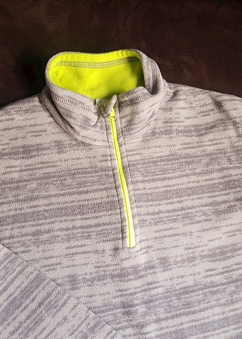 Erkek Çocuk Gri Yarım Fermuarlı Sweatshirt - Görsel 2