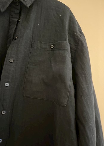 Kadın Koyu Lacivert Gömlek - Görsel 3