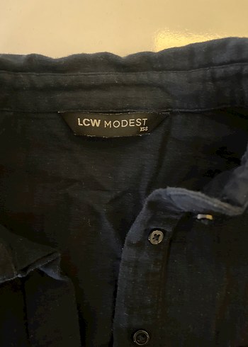 Kadın Koyu Lacivert Gömlek - Görsel 5