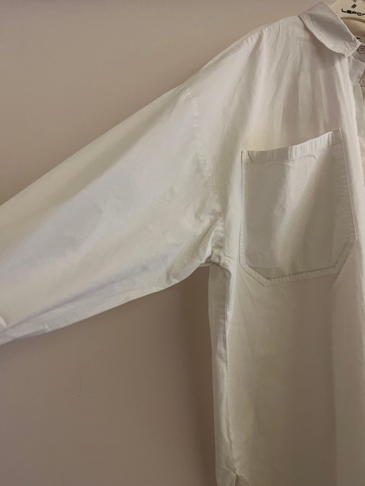 Beyaz Uzun Kollu Gömlek - Görsel 3