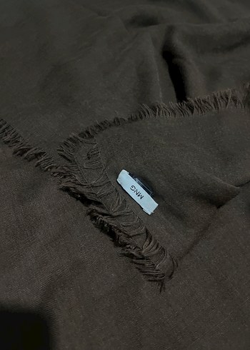 Kahverengi  Mango Kadın Şal - Görsel 3