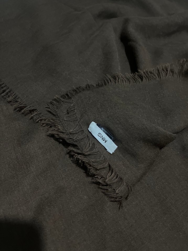 Kahverengi  Mango Kadın Şal - Görsel 3