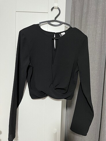H&M H&M crop şık bluz
