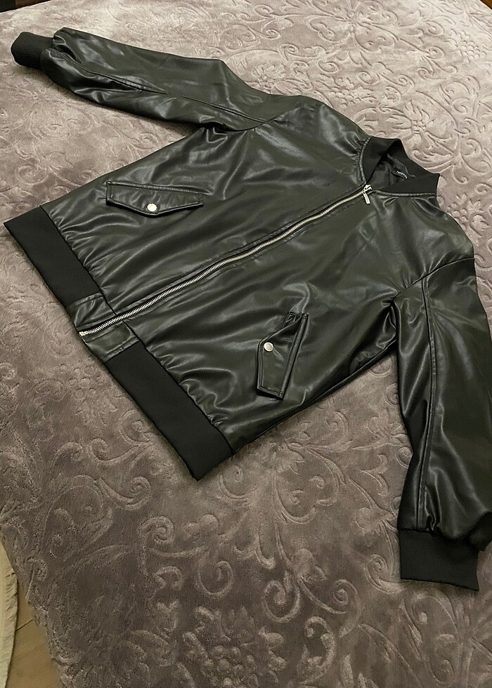 trendyolmilla deri ceket - Görsel 3