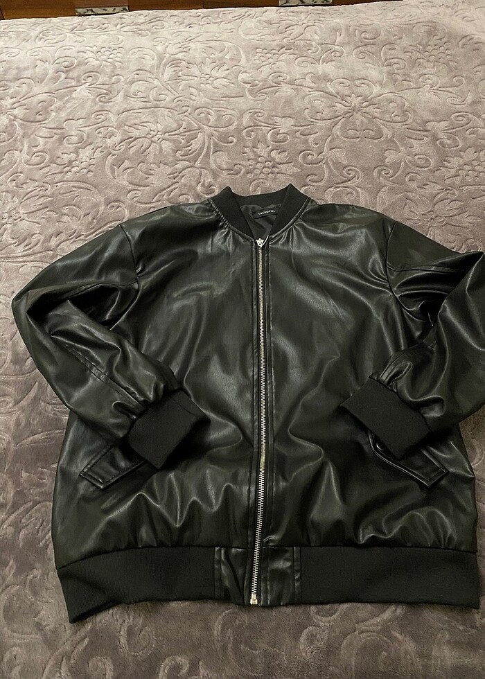 trendyolmilla deri ceket - Görsel 5