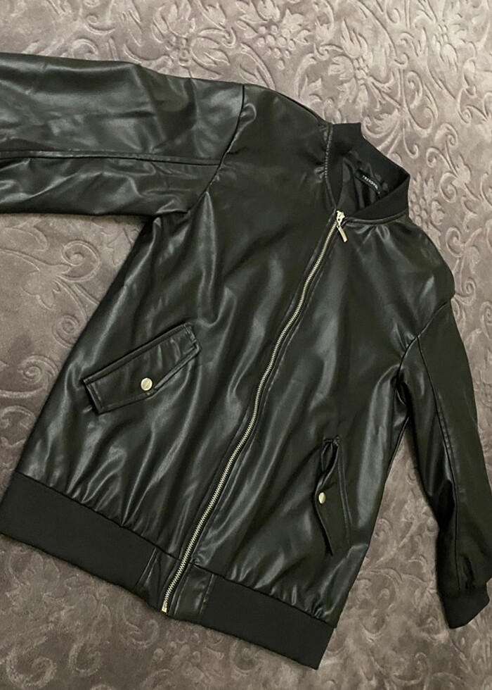trendyolmilla deri ceket - Görsel 2