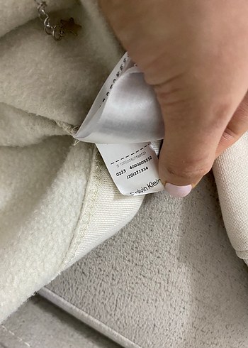 Calvin Klein Baskılı Bej Sweatshirt - Görsel 4