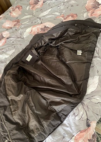 Colins Düğmeli Kahverengi Midi Kışlık Kadın Mont - Görsel 6