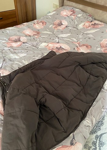 Colins Düğmeli Kahverengi Midi Kışlık Kadın Mont - Görsel 5