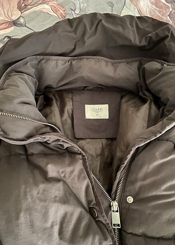 Colins Düğmeli Kahverengi Midi Kışlık Kadın Mont - Görsel 3