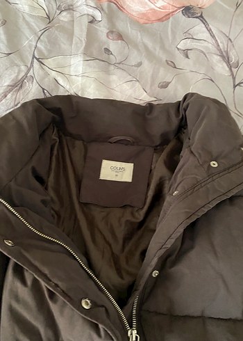 Colins Düğmeli Kahverengi Midi Kışlık Kadın Mont - Görsel 7