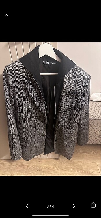 s Beden Zara kapüşonlu blazer ceket