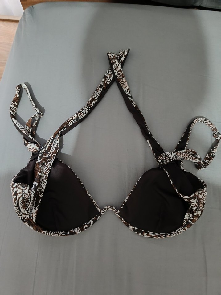 Kahverengi Bohem Bikini Üstü - Görsel 2