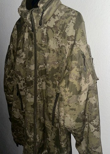 Erkek Gri Kamuflaj Fermuarlı Mont - Görsel 3