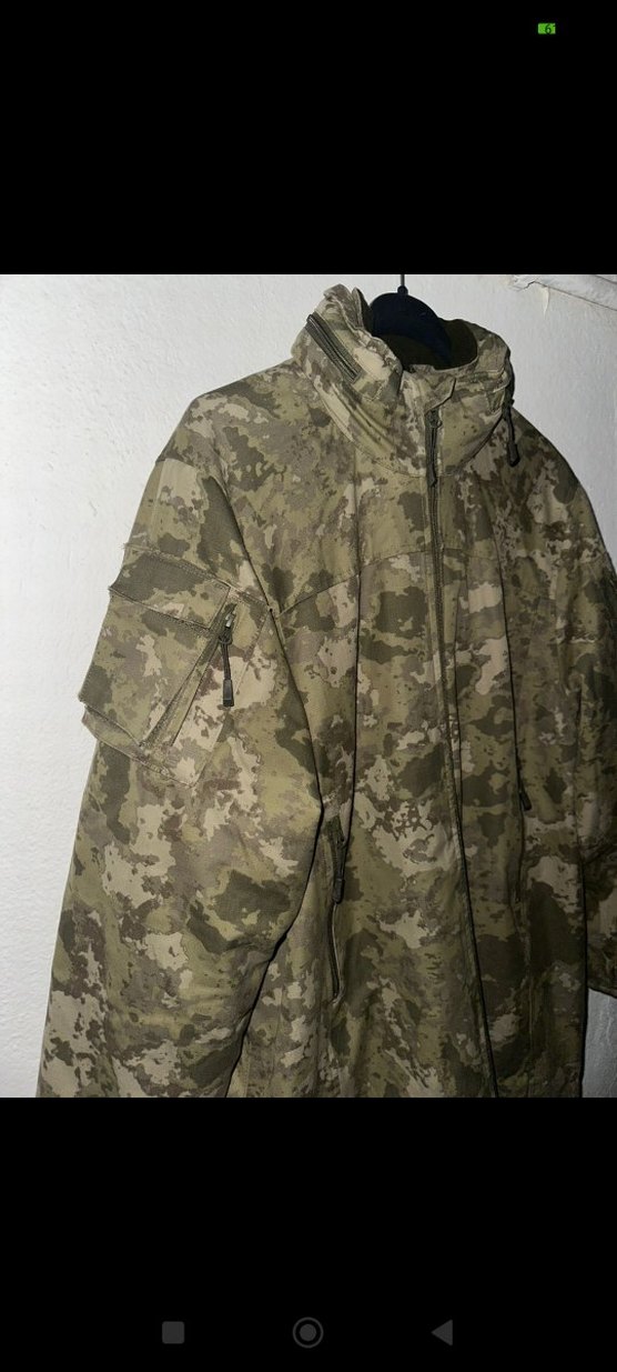 Erkek Gri Kamuflaj Fermuarlı Mont - Görsel 2