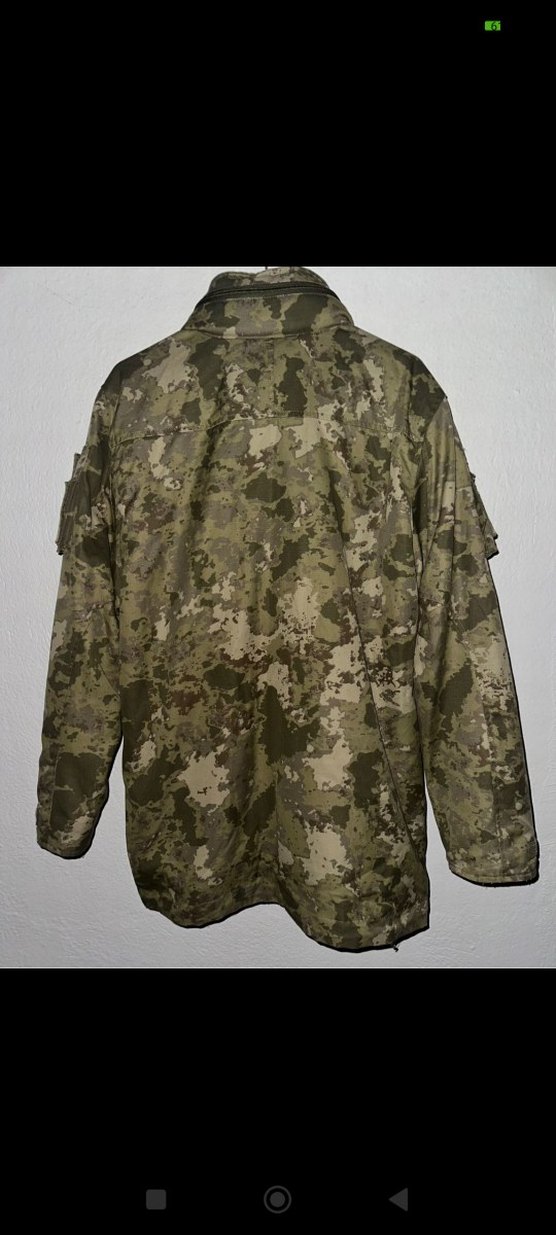 Erkek Gri Kamuflaj Fermuarlı Mont - Görsel 4