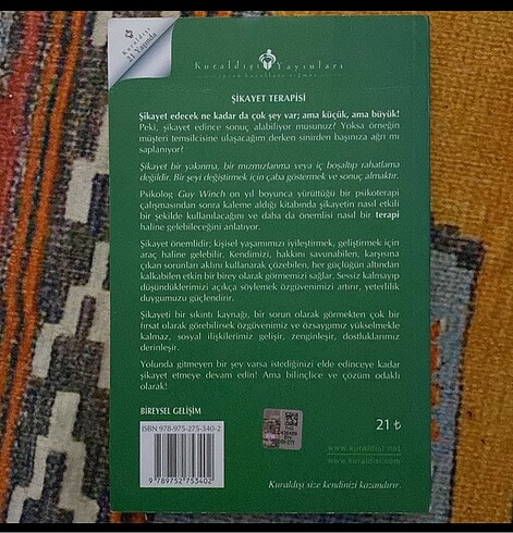  Şikayet Terapisi Dr. Guy Winch