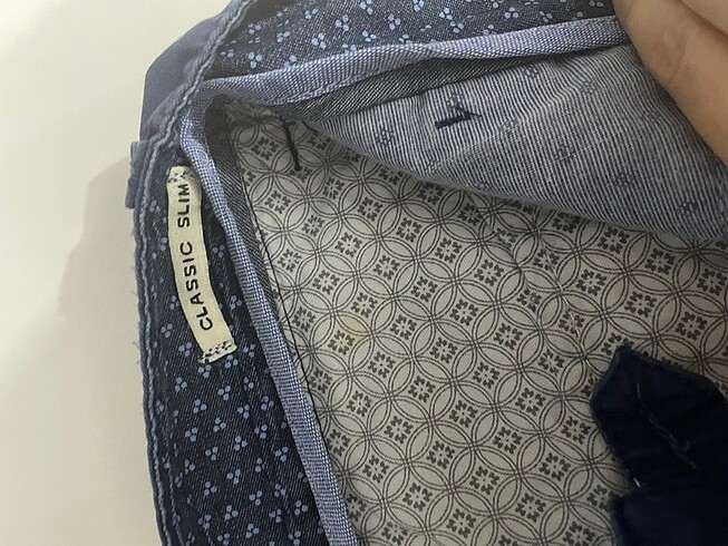 16-17 Yaş Beden Pull & Bear Lacivert Erkek Çocuk Slim Pantolon