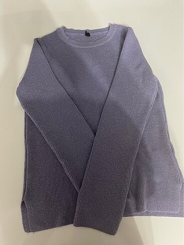 m Beden DeFacto Kadın Mor Pullu Sweatshirt