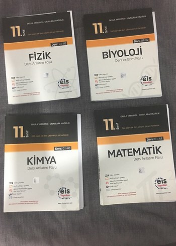 Eis Yayınları 11. Sınıf Fizik, Bio, Kimya, Matematik PDF ser
