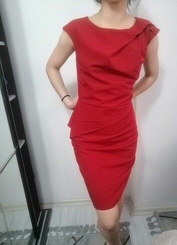 Kırmızı mini elbise 
