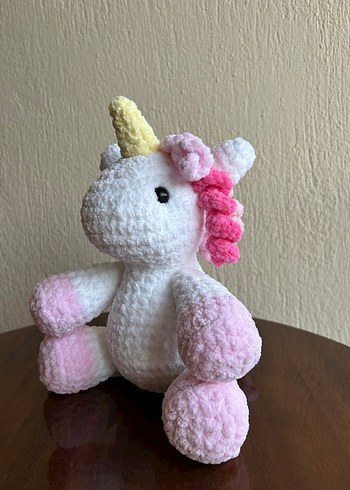 Pembe Pastel Unicorn Peluş Oyuncak
