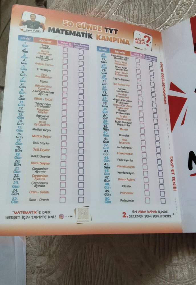 İlyas Güneş TYT Matematik Ders Notları - Görsel 2