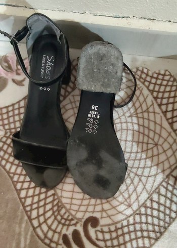 Siyah Topuklu Kadın Ayakkabı - Görsel 3